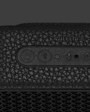The Bluetooth button on top of a Marshall Willen II speaker.