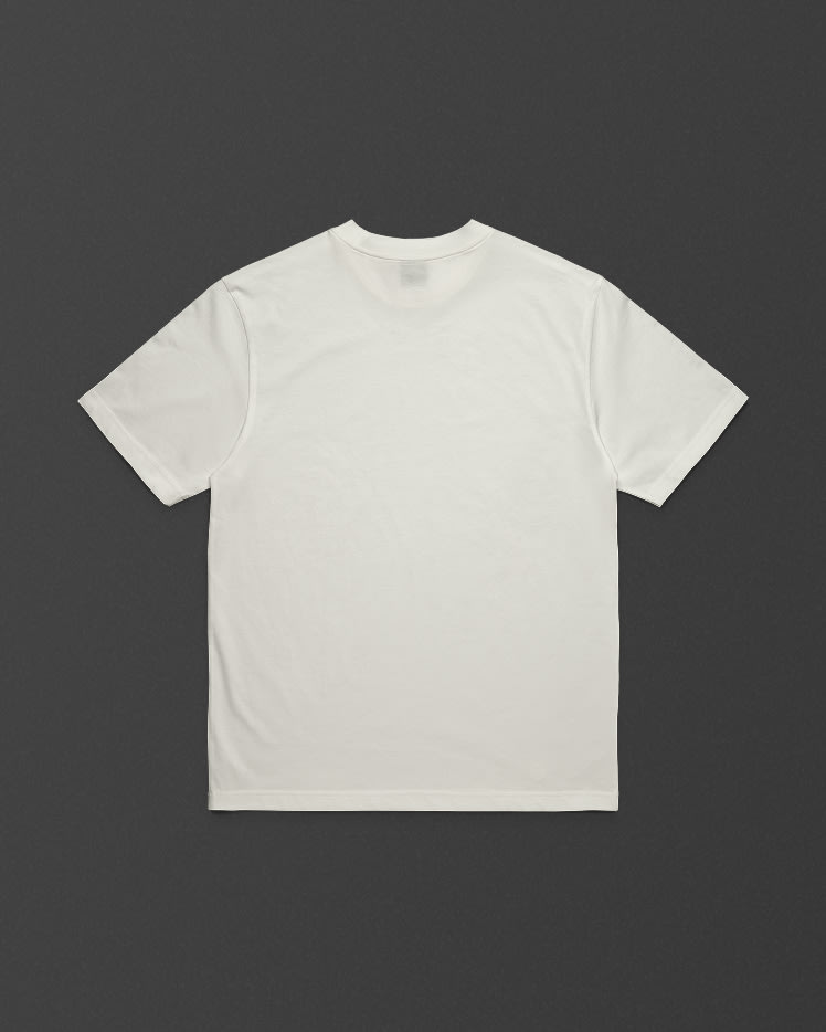 The back of the Heritage Reissue ‘Sound Equipment’ T-shirt in white