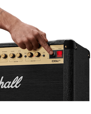 Imagen de Marshalls DSL40 Combo encendido