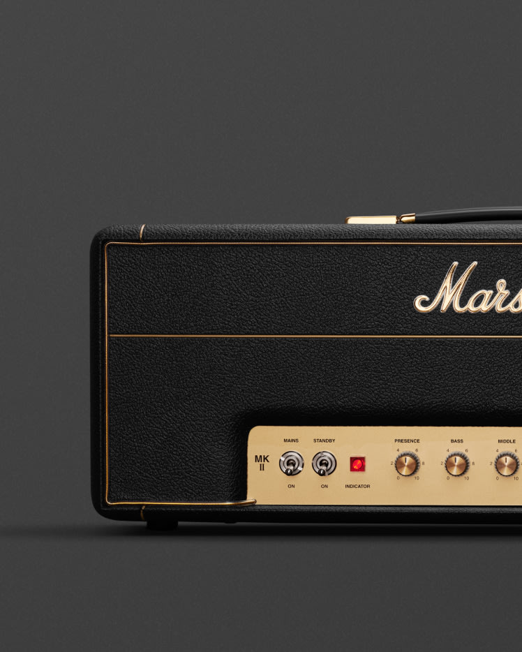 A front facing zoomed in image of Marshalls JTM45 2245