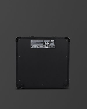 Diseño del panel trasero del Combo MG15GFX en la página de artículos de soporte.