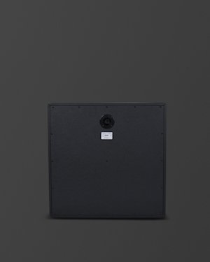 Back panel layout of the Origin412B 4x12 Base cabinet on the Support Articles page.