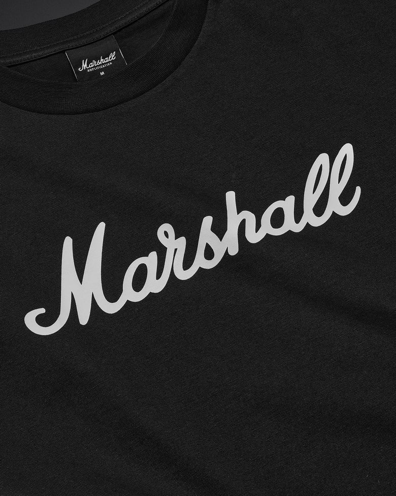 Long-sleeved, organic cotton t-shirt featuring the Marshall script