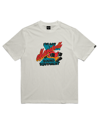 Heritage Reissue ‘Sound Equipment’ T-shirt from the front with print