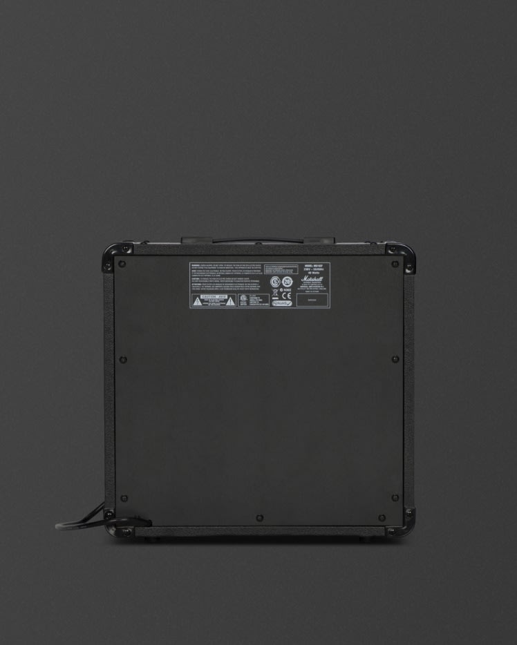 Back view of the Marshall MG15G Combo.