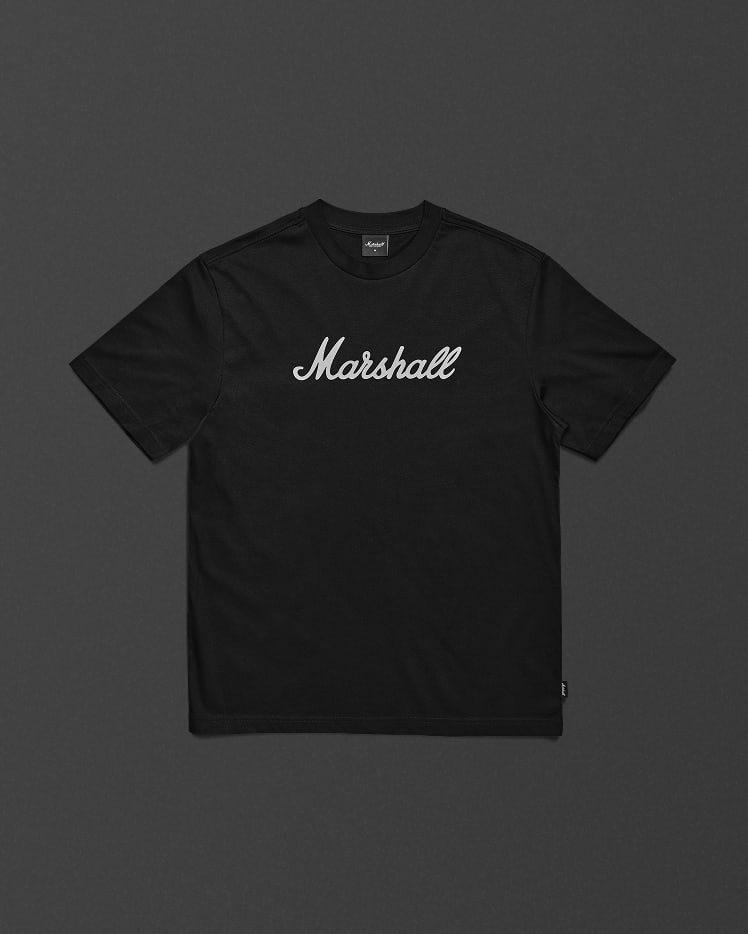 The Marshall Standard Issue Script T-shirt in Black