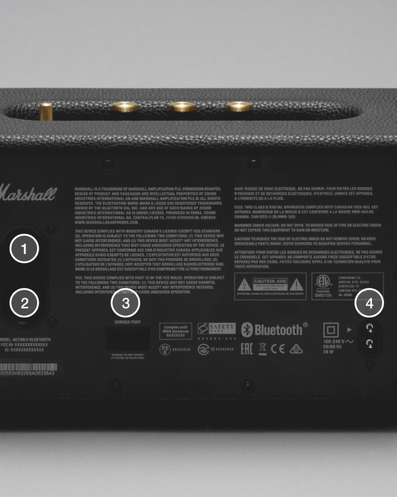 Marshall アクトン2 アクトン・ブルートゥース対応 - デバイスレイアウト | Marshall.com