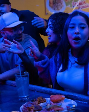 People enjoying a evening at the Ecuadorian Restaurant and Bar