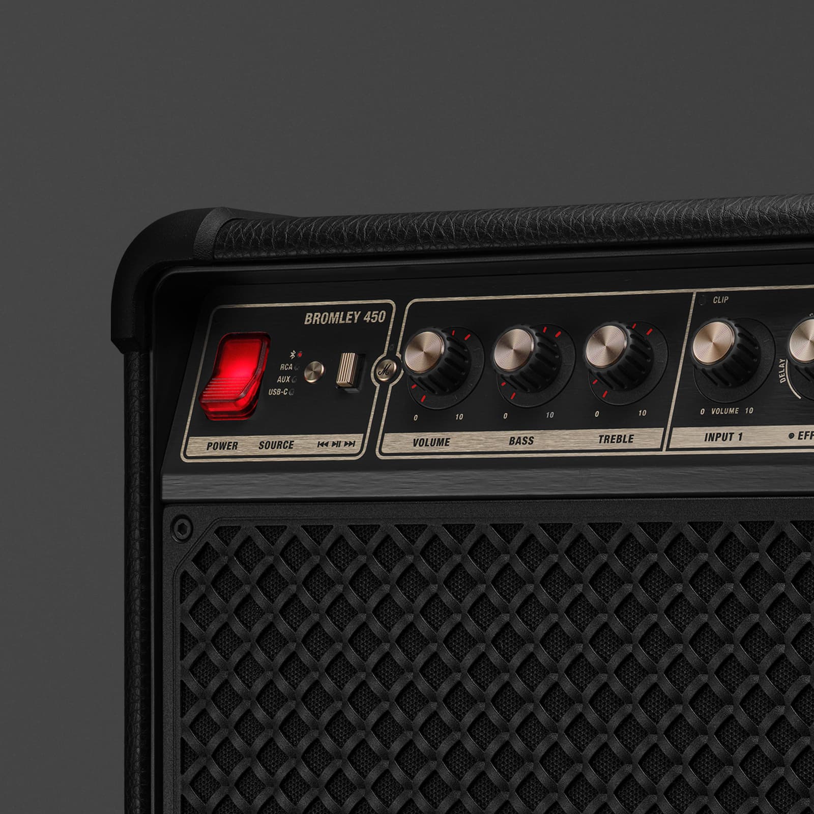 Marshall Bromley 450 Portable Speaker, цвет: Чёрный / Золотой — фото 4