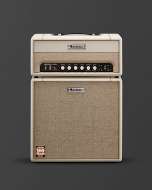 Diseño del panel frontal del Celestion 100 en la página de artículos de soporte.