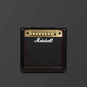 Imagen frontal del combo Marshall MG15GFX.
