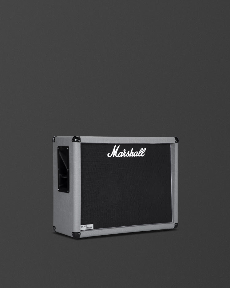 Caja negra y plateada 2536 de Marshall.