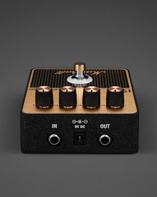 La entrada y la salida del pedal de overdrive Marshall 1959.