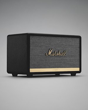 A black Acton II Bluetooth speaker.