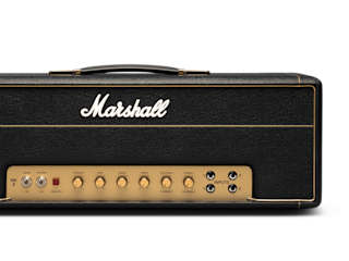 The front image of the Marshall 1987X Vintage Reissue Head that is built in our UK factory.