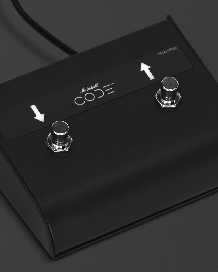 The PEDL-91010 Footswitch, to be used with CODE amps | Marshall.com