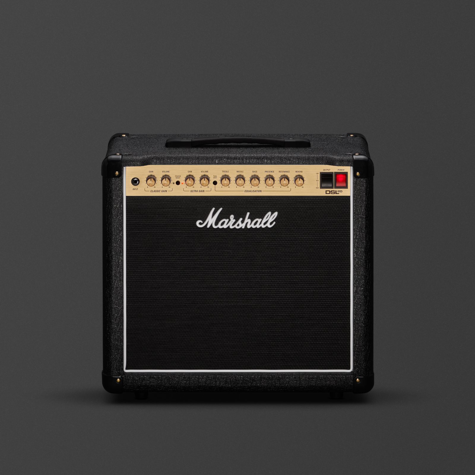 Marshall DSL20C front facing on grey background