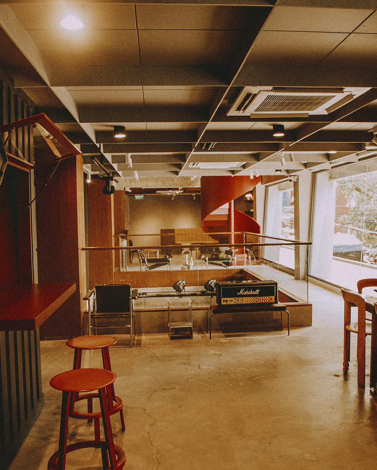 The upstairs floor of the Marshall Livehouse Bangkok