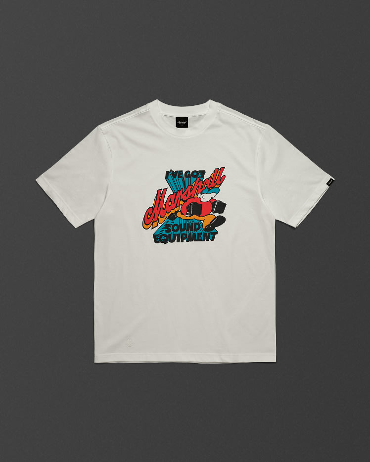 The front of the Heritage Reissue ‘Sound Equipment’ T-shirt