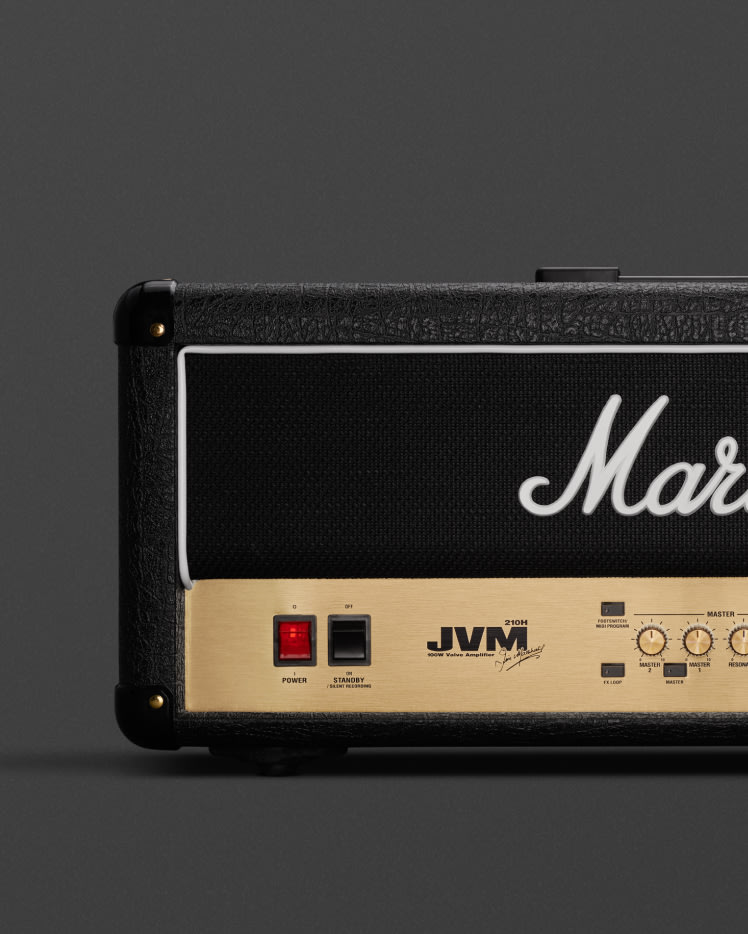 JVM210 Head クリーンからディストーションまで対応する100Wアンプ 