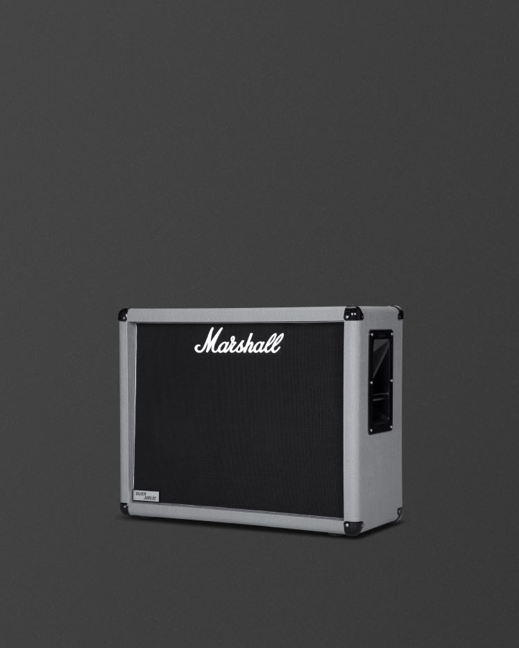 Caja negra y plateada 2536 de Marshall.