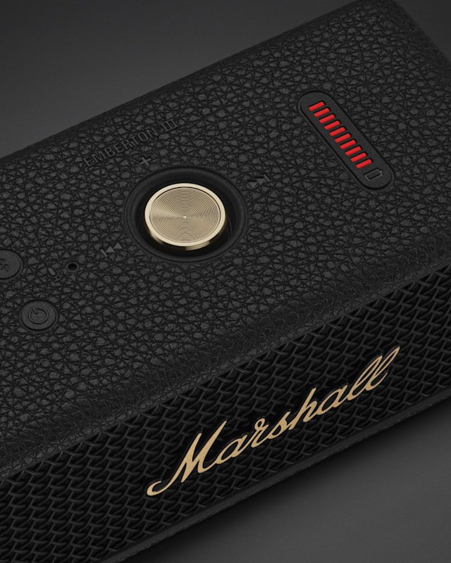 Emberton III Black and Brass - Portable speaker | Marshall.com