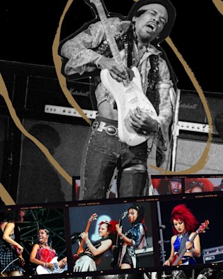 Musicians using Marshall amps.