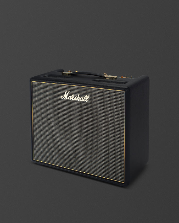 The Marshall 'Origin20 Combo' amp slightly angled image.