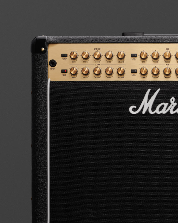 Marshall JVM410C left upper corner zoomed in