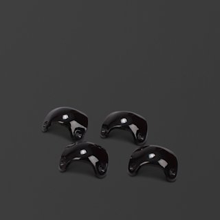 4x 90-degree front corners in gloss