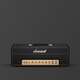 Une image de l'avant du Marshalls JTM45 2245 en noir et or