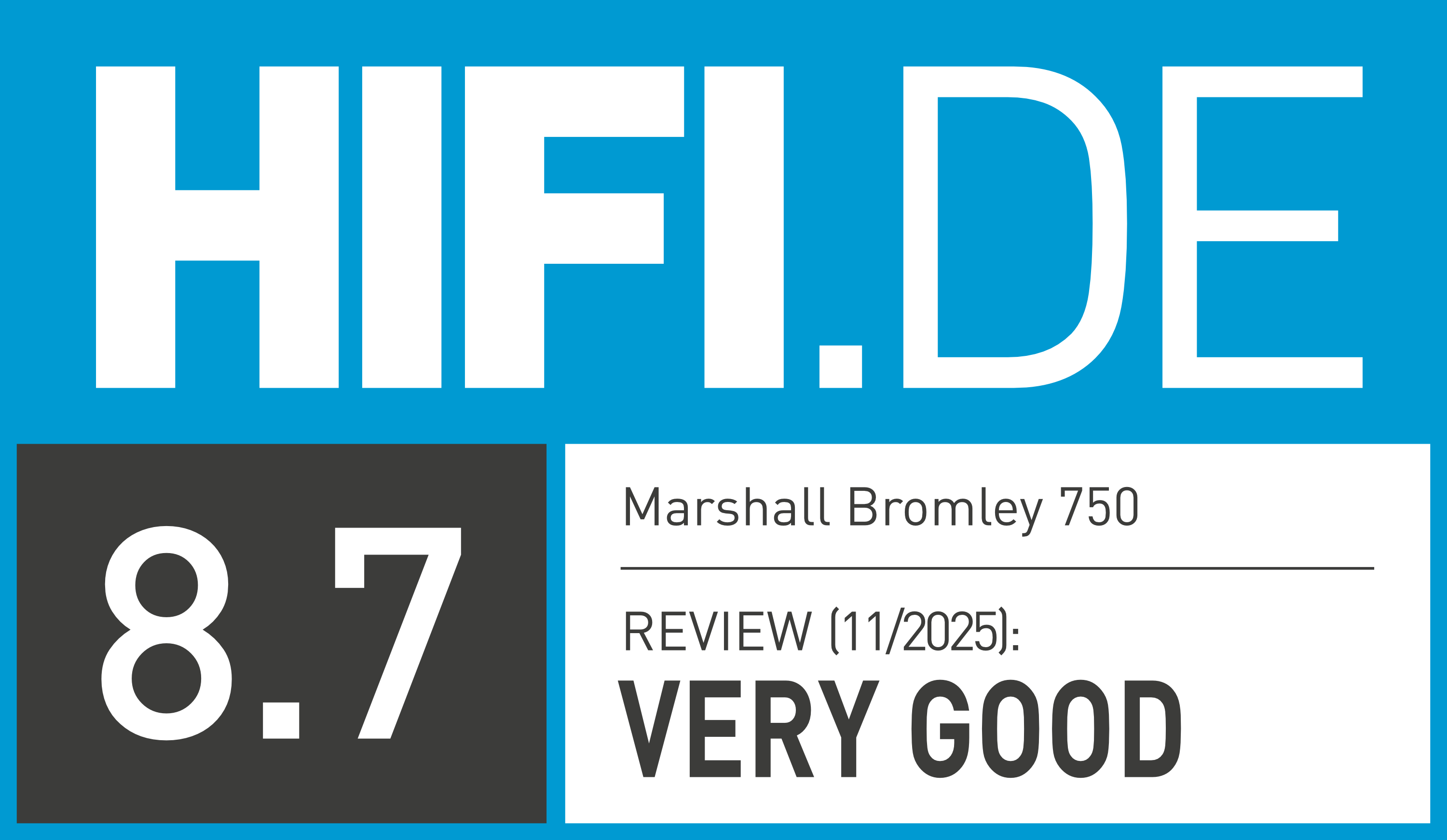 Award: Very Good / HIFI.DE (Bromley 750 / En)