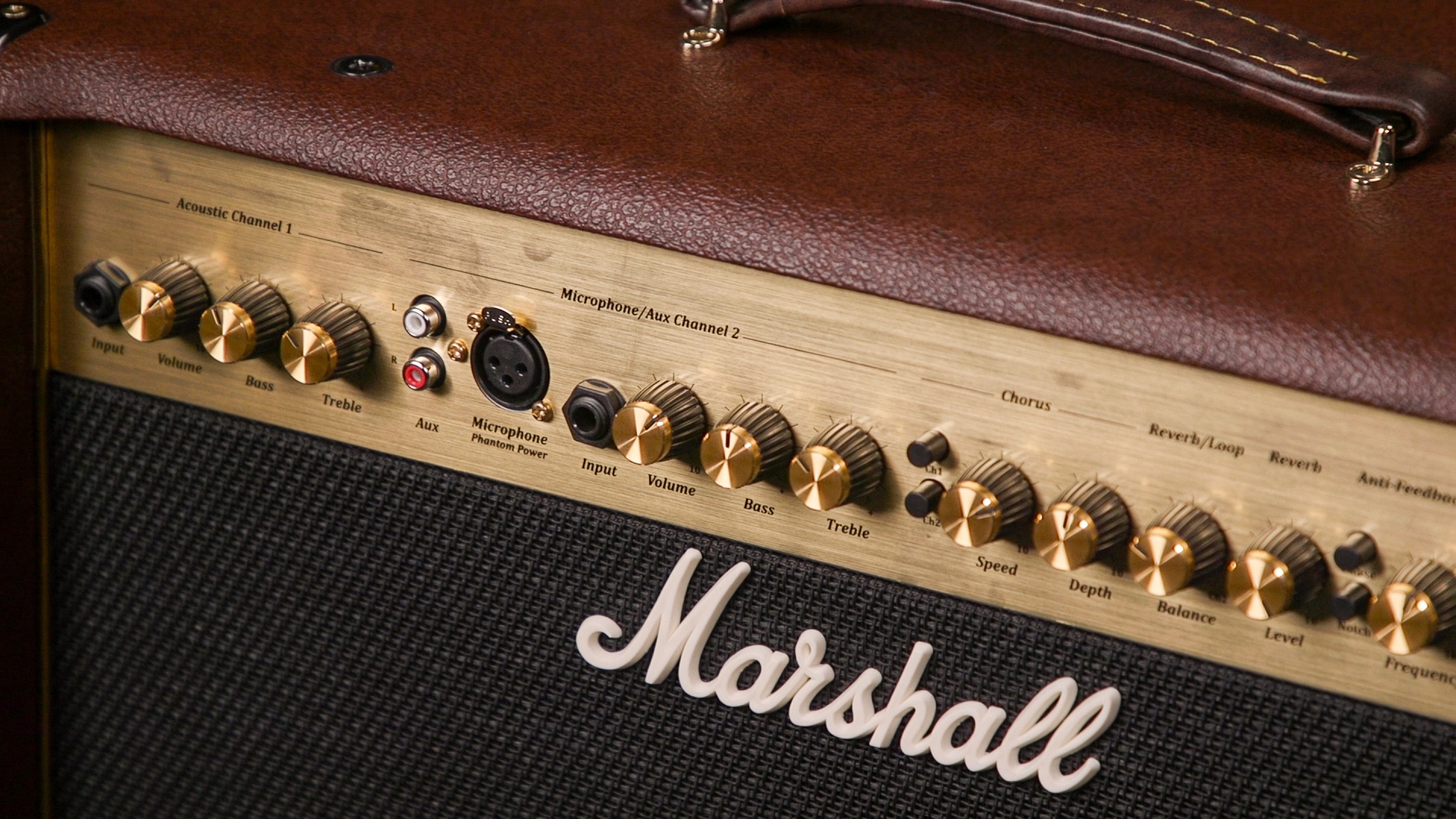 Imagen frontal del combo negro AS50D de Marshall. 