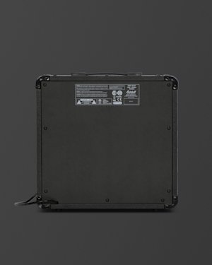 Diseño del panel trasero del Combo MG15G en la página de artículos de soporte.