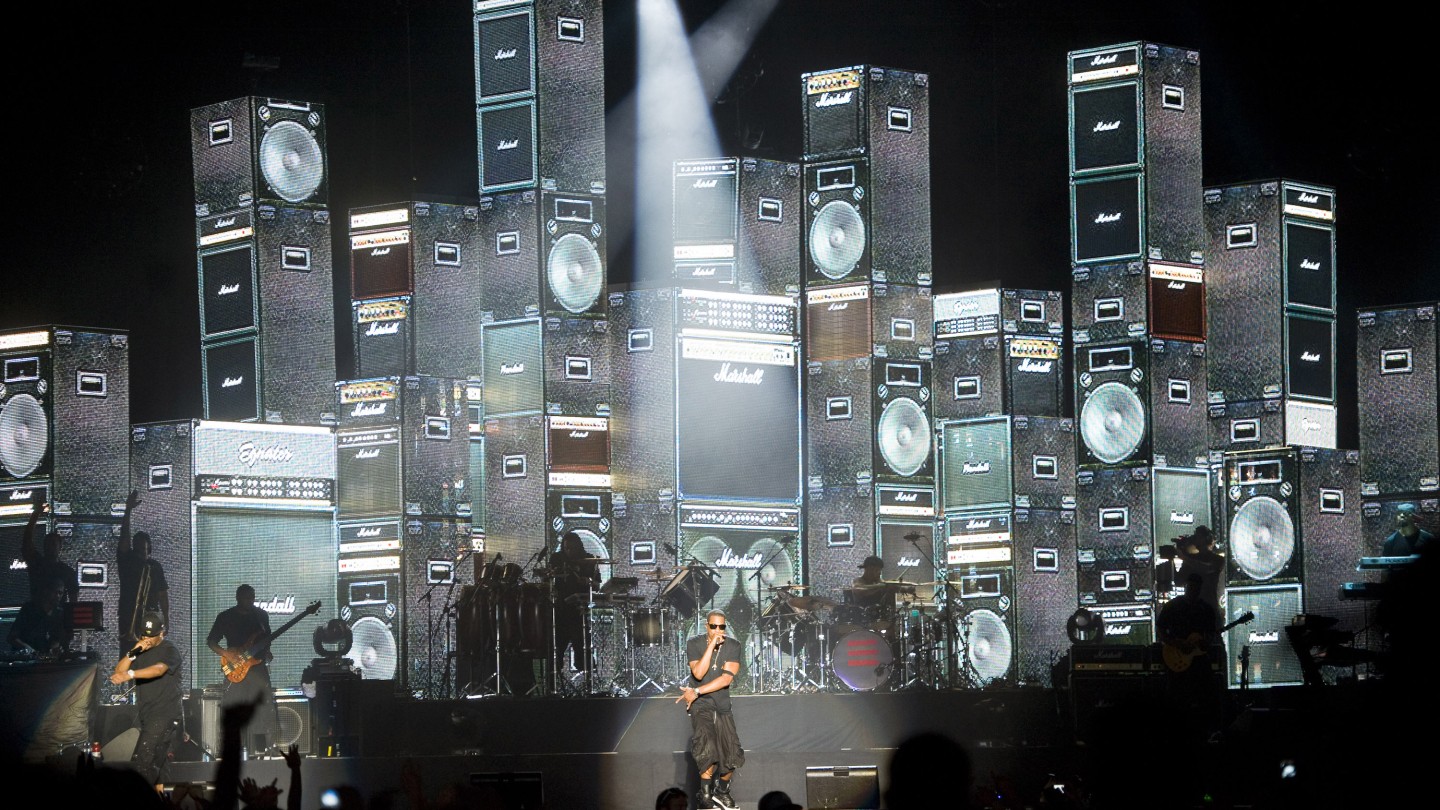 Jay-Z takes the Marshall Stack to another level.