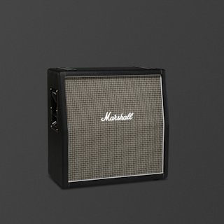 A black Marshall 1960AX amplifier cabinet with a textured front grille and the Marshall logo, set against a plain dark background.