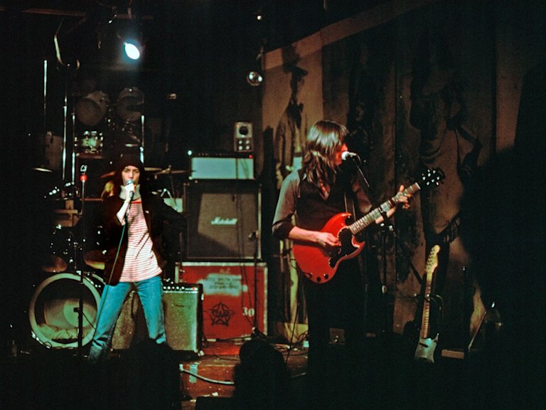 Patti Smith sobre el escenario