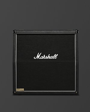 Diseño del panel frontal del 1960AV 4x12 Angled Cabinet en la página de artículos de apoyo.