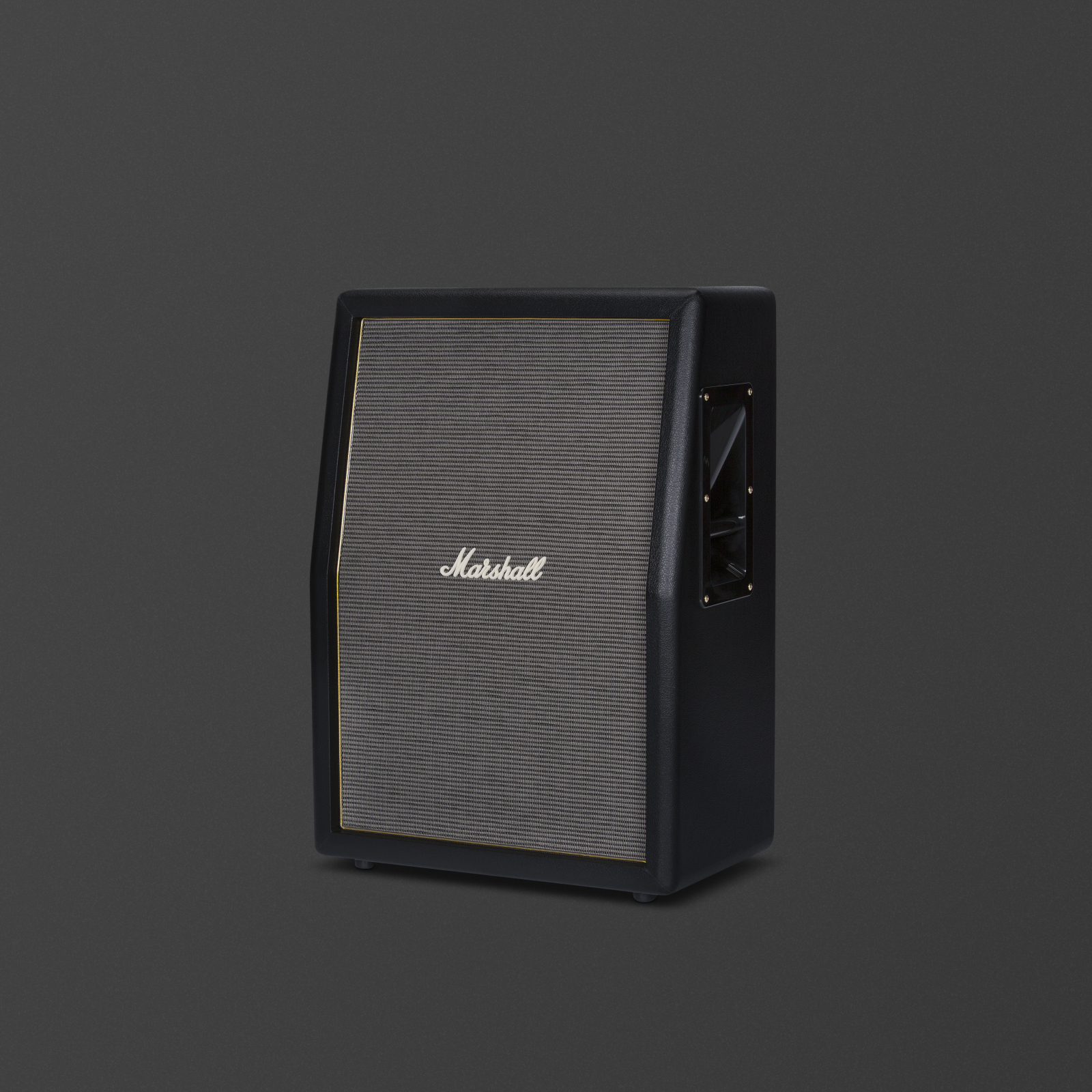 Black 2x12” angled cabinet for the Origin range 