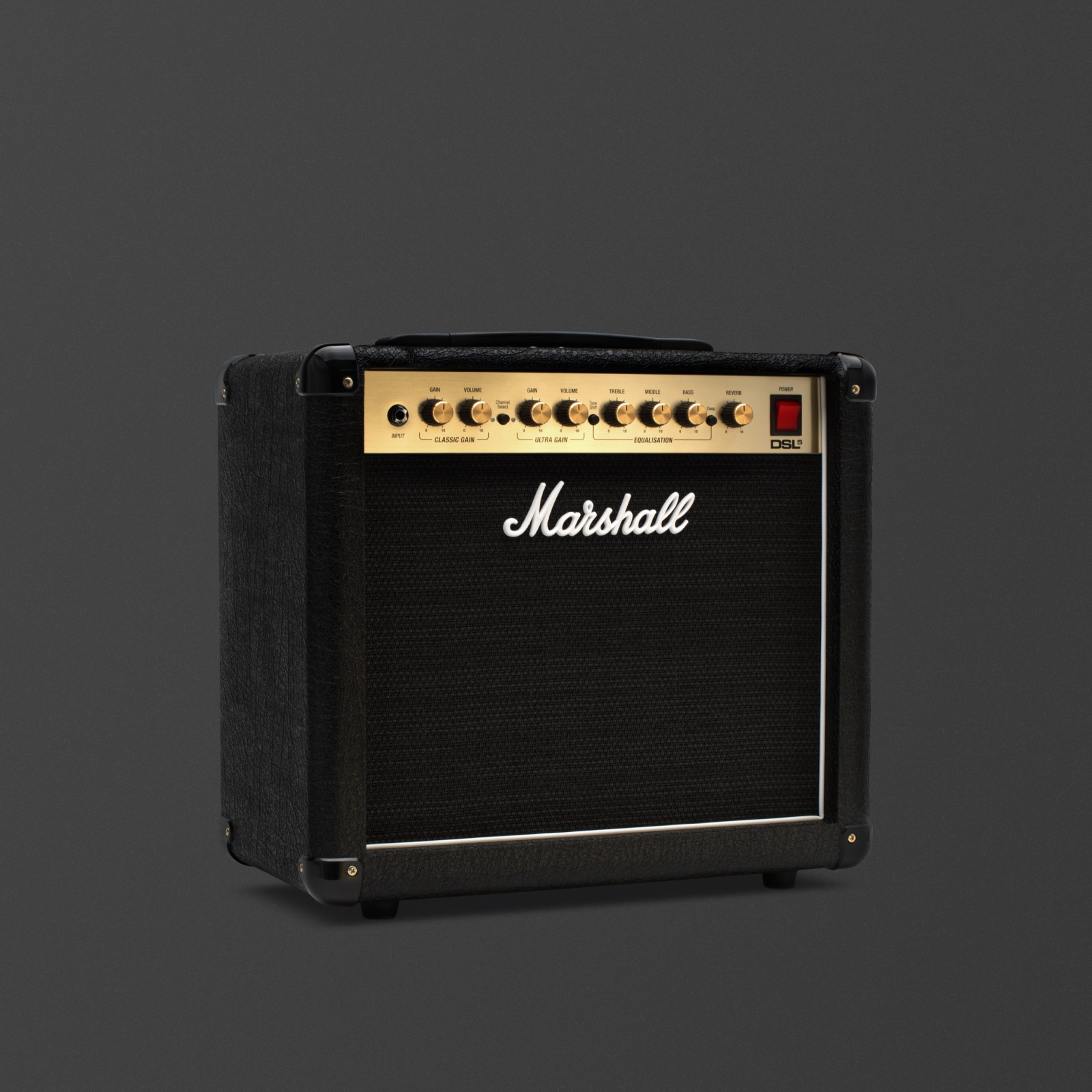 Left side view of the Marshall DSL5 Combo.