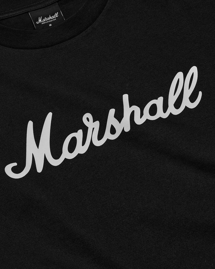 Camiseta Marshall de manga larga con logotipo en la parte delantera