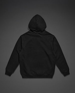 Standard Issue Hoodie from the back in black