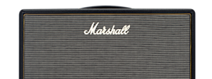 Imagen frontal de la parte superior del Marshall Origin50 Combo sin fondo.