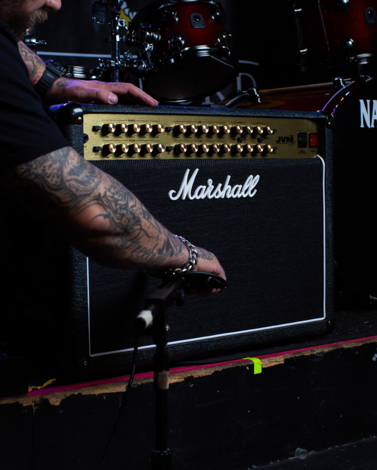 Marshall JVM410C in the studio