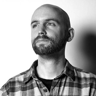 Ray Hearne in a black and white photo