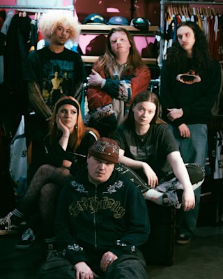 Knives posing for the official band photo