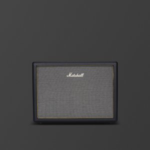 Black vintage style 2x12” straight base cabinet for the Origin range