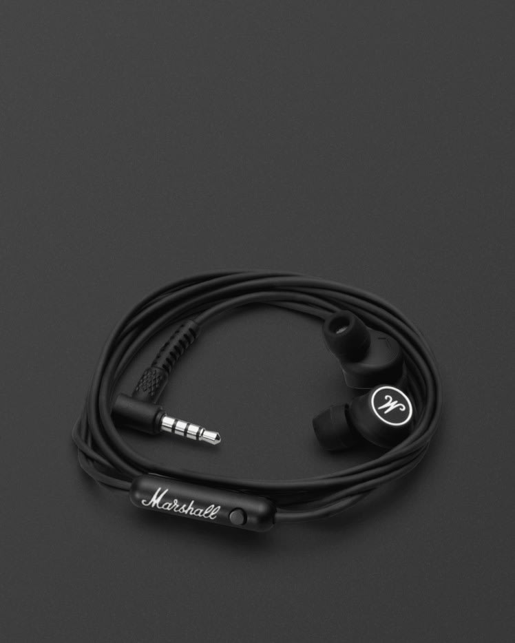 Mode black wired headphones