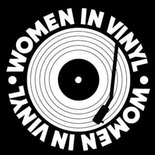 Women in vinyl logo in a squared image