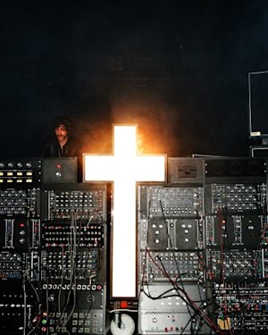 Justice performs live at Roskilde.
